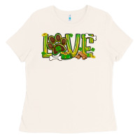 Bone St. Patrick's Day love dog paw Ladies Tee - BundleAndBundleShop