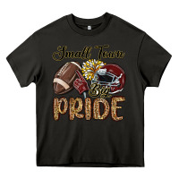 Asphalt small town big pride maroon yellow Heavy Core Tee - MaliasSmallBusiness