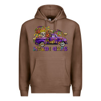 Chestnut mardi gras skull truck Premium Hoodie - FaDigitalArtStudio