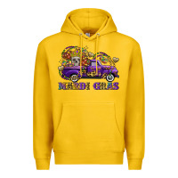 Lemon mardi gras skull truck Premium Hoodie - FaDigitalArtStudio