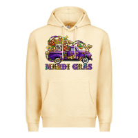 Pina Colada mardi gras skull truck Premium Hoodie - FaDigitalArtStudio