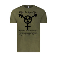 Vintage Olive this is the age of sin   transgender symbol Vintage Tee - artisFamous