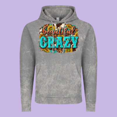 Western Beautiful Crazy Vintage Hoodie Designed By Texasbilliewilder