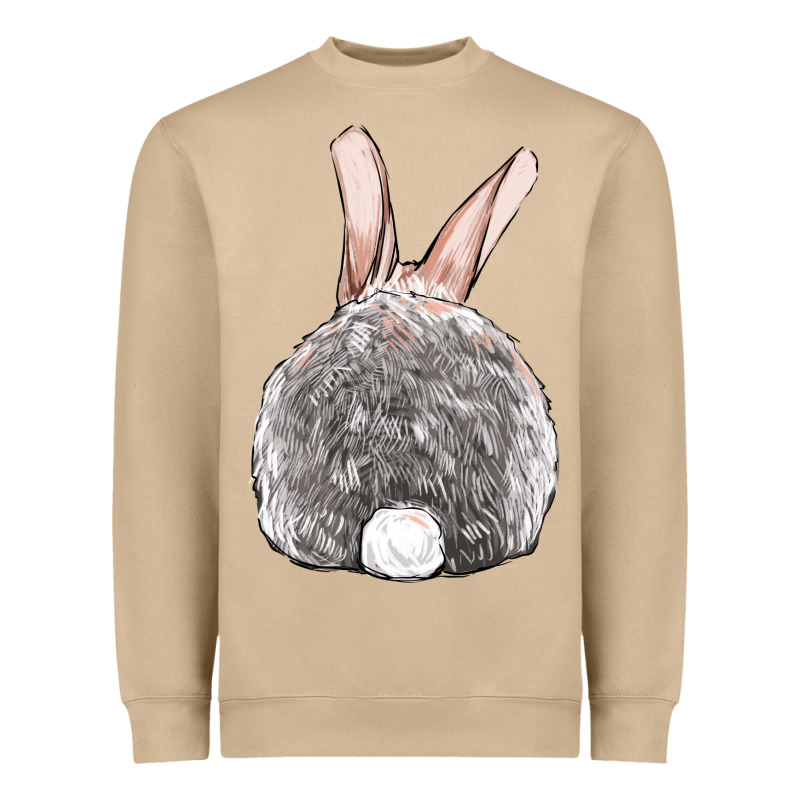 Easter Bunny Back View Heavyweight Sweatshirt by OliviaCreatesArt | Teevron