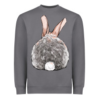 Storm Easter bunny back view Heavyweight Sweatshirt - OliviaCreatesArt