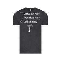 Vintage Black democratic republican cocktail party funny Vintage Tee - artisFamous