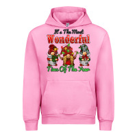 Fuchsia Pink it's the most wonderful time of the year Urban Hoodie - BarkalooDesign
