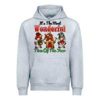 Heather Grey it's the most wonderful time of the year Urban Hoodie - BarkalooDesign