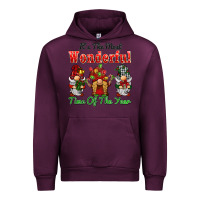 Mauve Wine it's the most wonderful time of the year Urban Hoodie - BarkalooDesign