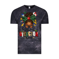 Cloud Black assistant director life afro messy bun Vintage Tee - texasbilliewilder