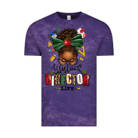 Cloud Purple assistant director life afro messy bun Vintage Tee - texasbilliewilder