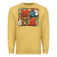 Antique Gold leopard baseball mama Mother's Day Premium Sweatshirt - LillyAllenDesigns