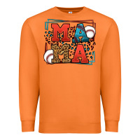 Carrot leopard baseball mama Mother's Day Premium Sweatshirt - LillyAllenDesigns