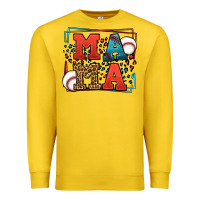 Lemon leopard baseball mama Mother's Day Premium Sweatshirt - LillyAllenDesigns