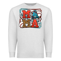 Oatmeal Heather leopard baseball mama Mother's Day Premium Sweatshirt - LillyAllenDesigns