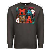 Smoke leopard baseball mama Mother's Day Premium Sweatshirt - LillyAllenDesigns