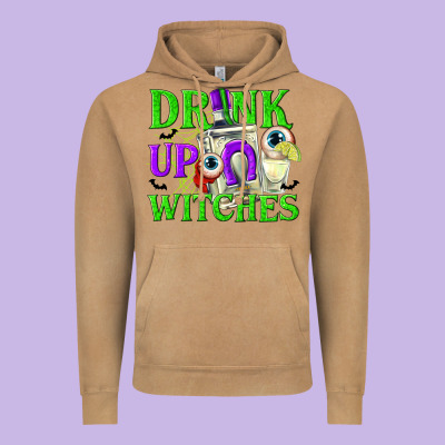 Drink Up Witches Vintage Hoodie Designed By Texasbilliewilder