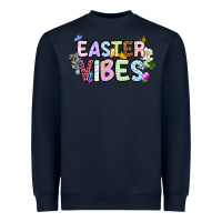Navy Easter vibes Heavyweight Sweatshirt - OliviaCreatesArt
