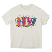 Cream mexican christmas Heavy Core Tee - MaliasSmallBusiness
