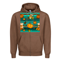 Chestnut autumn seamless pattern Zipper Hoodie - BundleAndBundleShop