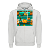 Dove Grey autumn seamless pattern Zipper Hoodie - BundleAndBundleShop
