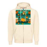 Sandshell autumn seamless pattern Zipper Hoodie - BundleAndBundleShop