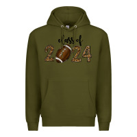 Army Green class of 2024 american football Premium Hoodie - RanaPortraitStore