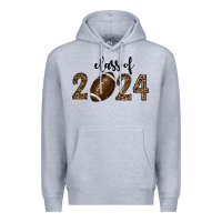 Heather Grey class of 2024 american football Premium Hoodie - RanaPortraitStore