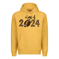 Mustard class of 2024 american football Premium Hoodie - RanaPortraitStore