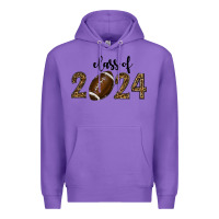 Purple class of 2024 american football Premium Hoodie - RanaPortraitStore