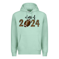 Seafoam class of 2024 american football Premium Hoodie - RanaPortraitStore