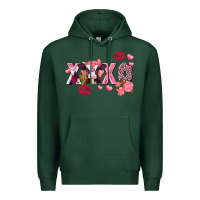 Sports Green Xoxo Baby Cow Valentine's Day Premium Hoodie - FaDigitalArtStudio