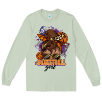 Matcha Messy bun Basketball girl Long Sleeve Tee - HowdyJamesFarm