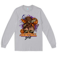 Moon Dust Messy bun Basketball girl Long Sleeve Tee - HowdyJamesFarm