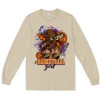 Mushroom Messy bun Basketball girl Long Sleeve Tee - HowdyJamesFarm