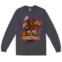 Smoke Messy bun Basketball girl Long Sleeve Tee - HowdyJamesFarm