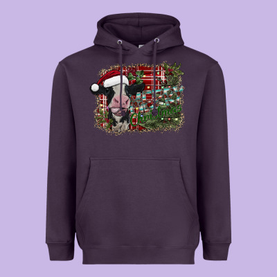 Merry Christmas Heavyweight Hoodie Designed By Sublimationcraftshop
