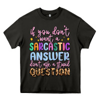 Asphalt if you don't want sarcastic answer Heavy Core Tee - MaliasSmallBusiness