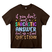 Chocolate Brown if you don't want sarcastic answer Heavy Core Tee - MaliasSmallBusiness