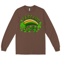 Chestnut Feeling lucky with rainbow Long Sleeve Tee - RanaPortraitStore
