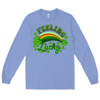 Colony Blue Feeling lucky with rainbow Long Sleeve Tee - RanaPortraitStore