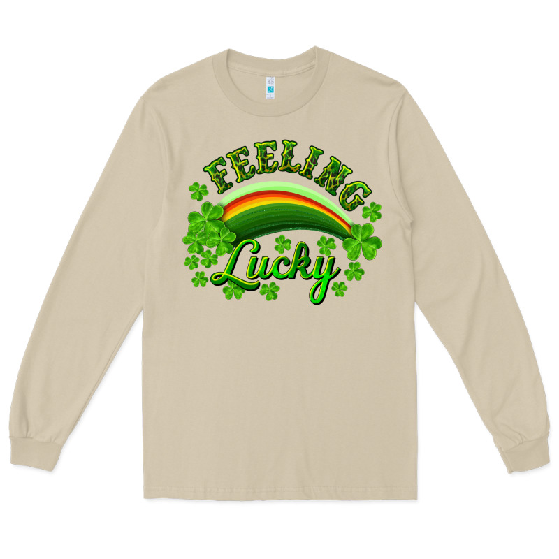 Feeling Lucky With Rainbow Long Sleeve Tee by RanaPortraitStore | Teevron