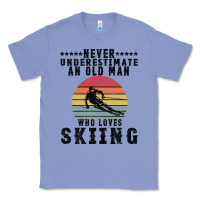 Colony Blue Never Underestimate An Old Man Who Loves Skiing Classic Tee - Bettercallsaul