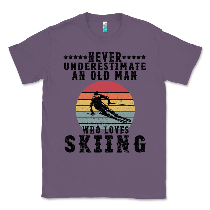 Never Underestimate An Old Man Who Loves Skiing Classic Tee by Bettercallsaul | Teevron