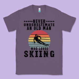 Never Underestimate An Old Man Who Loves Skiing Classic Tee Designed By Bettercallsaul