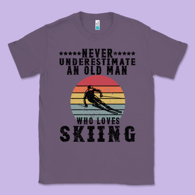 Never Underestimate An Old Man Who Loves Skiing Classic Tee Designed By Bettercallsaul