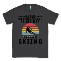 Smoke Never Underestimate An Old Man Who Loves Skiing Classic Tee - Bettercallsaul