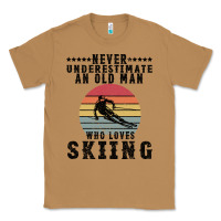 Toasted Coconut Never Underestimate An Old Man Who Loves Skiing Classic Tee - Bettercallsaul