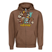 Chestnut Holy Spirit Activate Zipper Hoodie - FaDigitalArtStudio