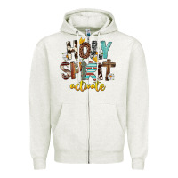 Oatmeal Heather Holy Spirit Activate Zipper Hoodie - FaDigitalArtStudio
